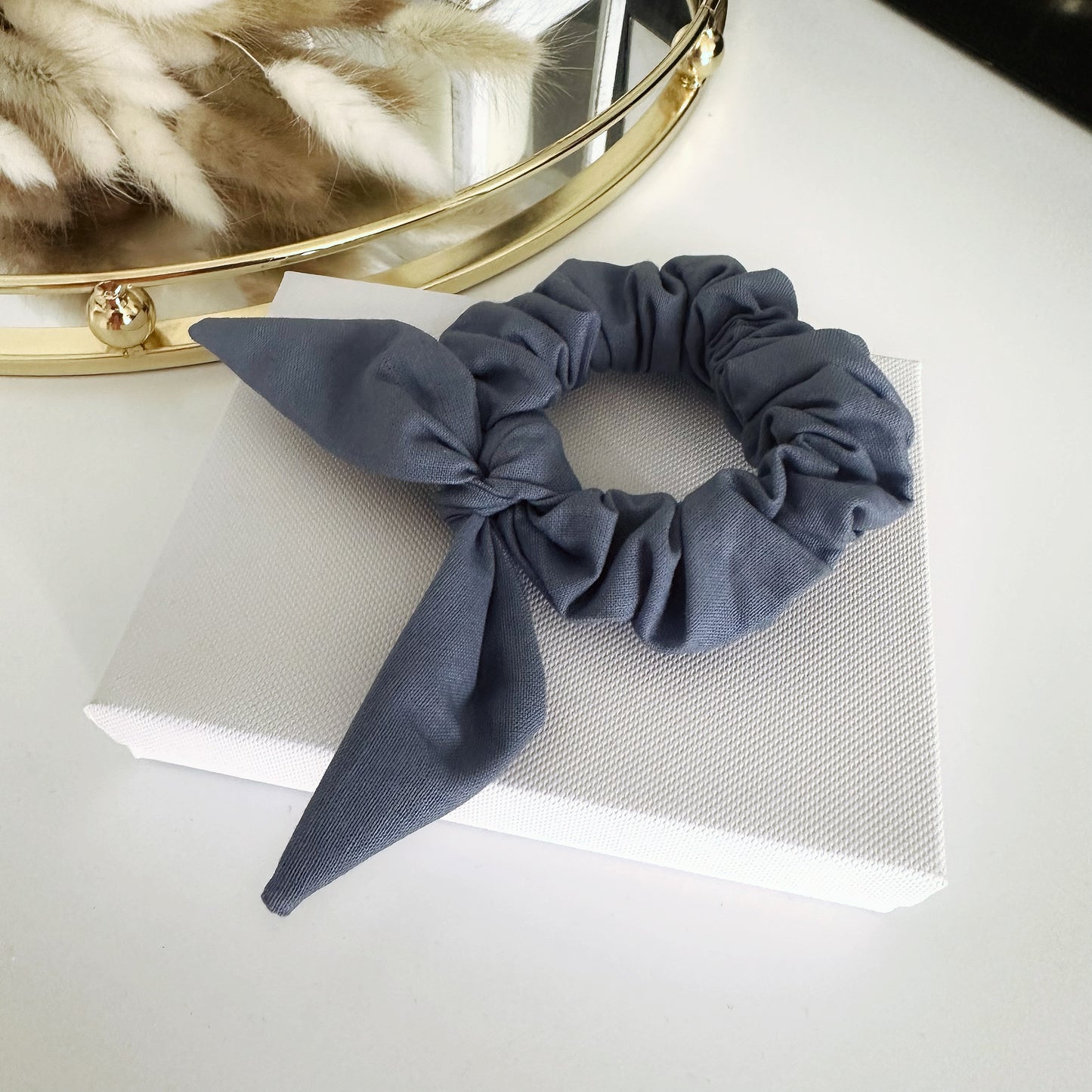 Bunny Ears Scrunchie Perfect Storm Blue