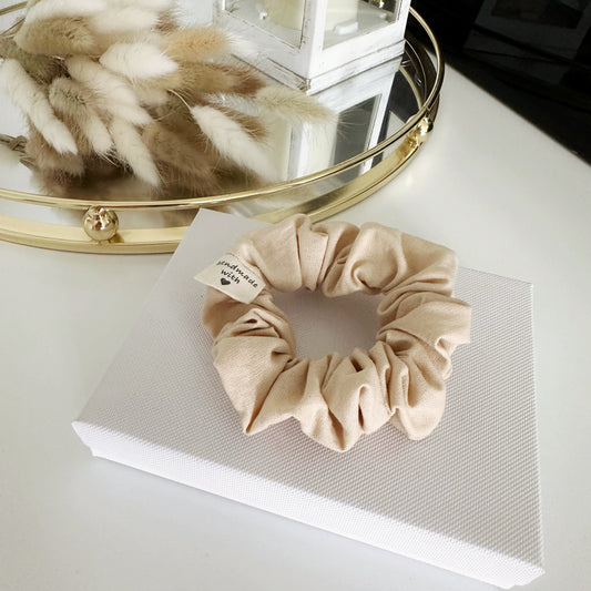 Plain Scrunchie Light Beige