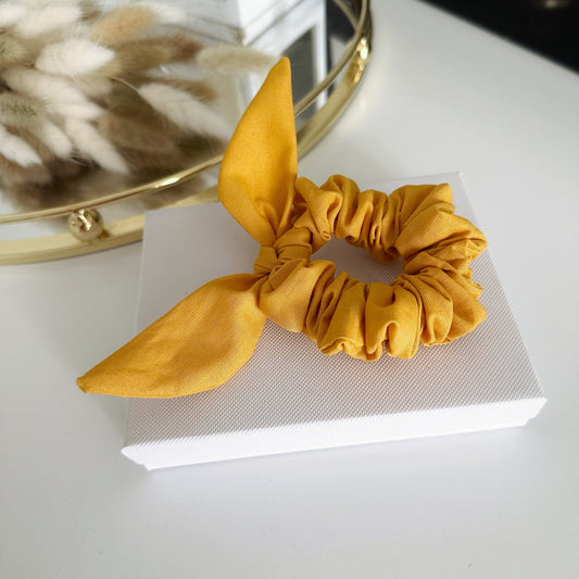 Bunny Ears Scrunchie Mustard