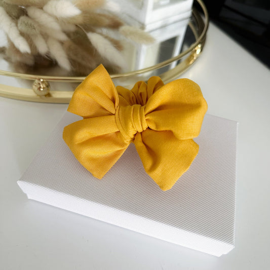 Bow Scrunchie Mustard