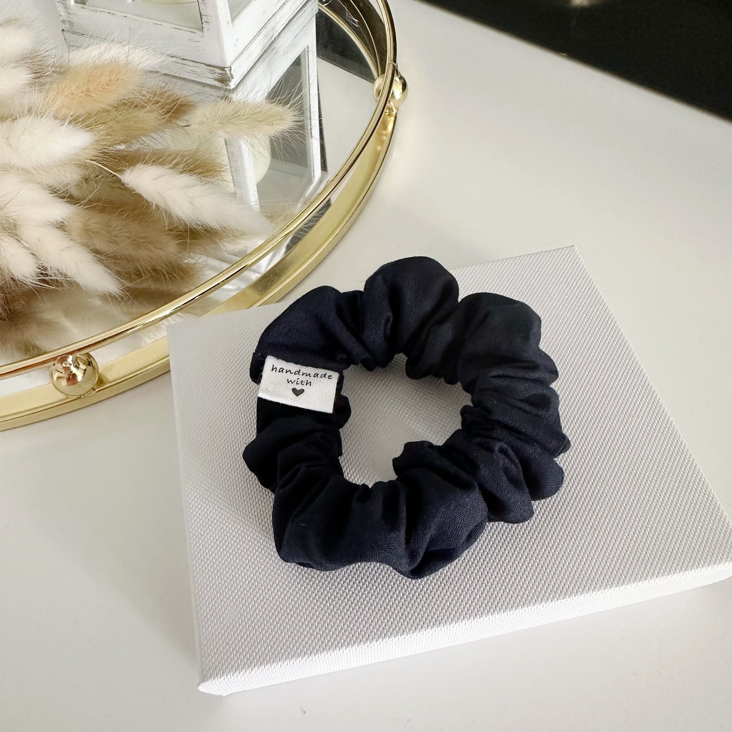 Plain Scrunchie Dark Navy