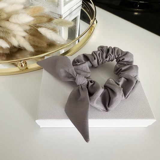 Bunny Ears Scrunchie Perfect Storm Grey