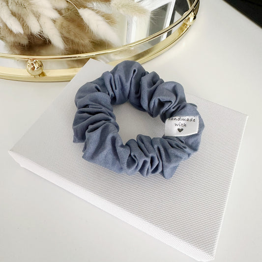 Plain Scrunchie Perfect Storm Blue